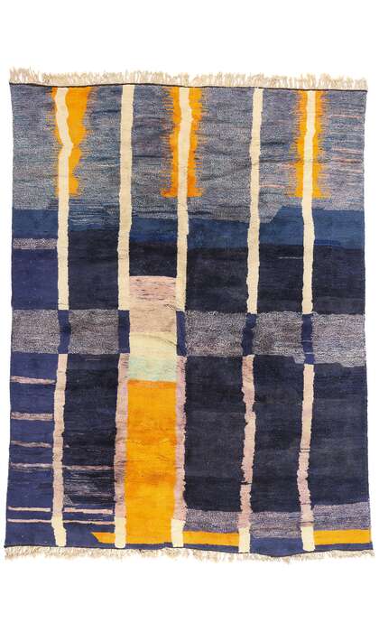 10 x 13 Modern Abstract Beni Mrirt Moroccan Rug 21641