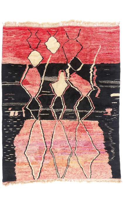 10 x 13 Modern Beni Mrirt Moroccan Rug 21648