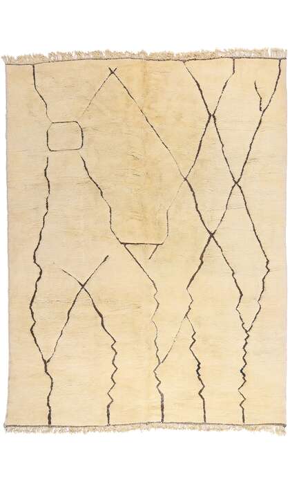 10 x 13 Organic Modern Beni Mrirt Moroccan Rug 21644