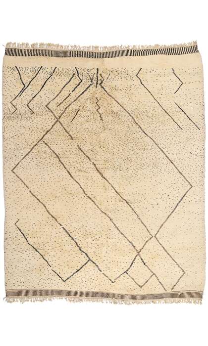 11 x 12 Organic Modern Beni Mrirt Moroccan Rug 21152