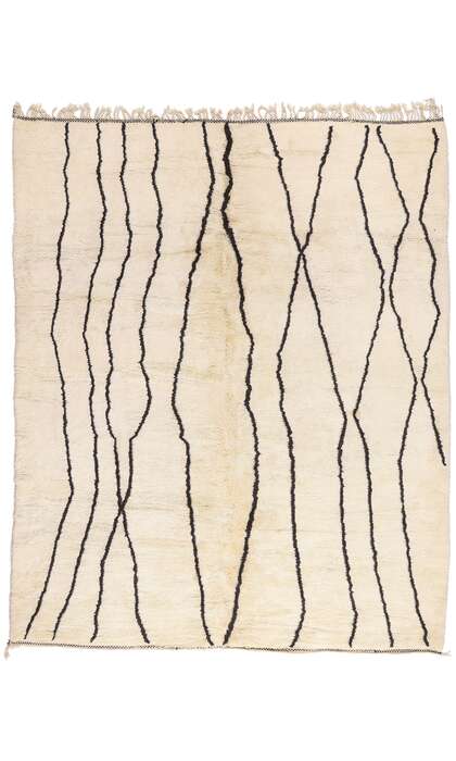 11 x 13 Organic Modern Beni Mrirt Moroccan Rug 21123