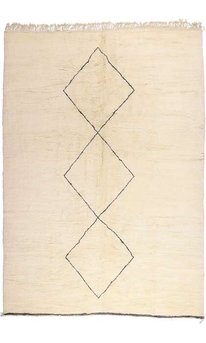 11 x 16 Organic Modern Moroccan Beni Ourain Rug 21137