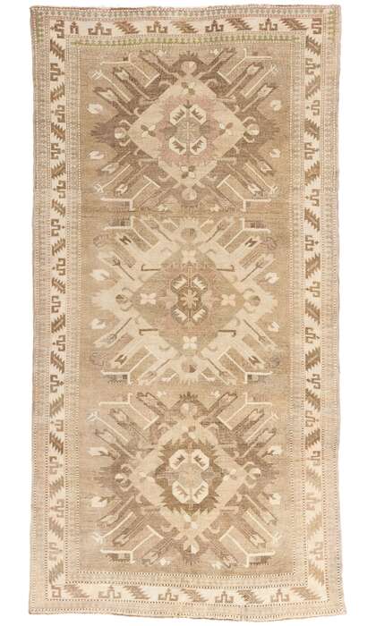 5 x 11 Vintage Earth-Tone Turkish Kars Rug 53715