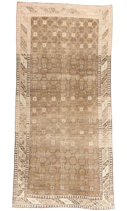 5 x 11 Vintage Earth-Tone Turkish Kars Rug 53723