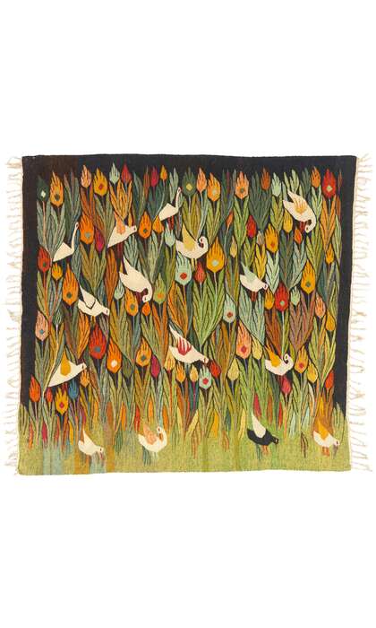 5 x 6 Vintage Egyptian Kilim Tapestry Rug 79264