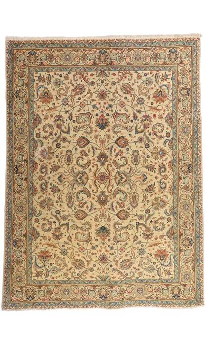 10 x 12 Vintage Persian Tabriz Rug 75588