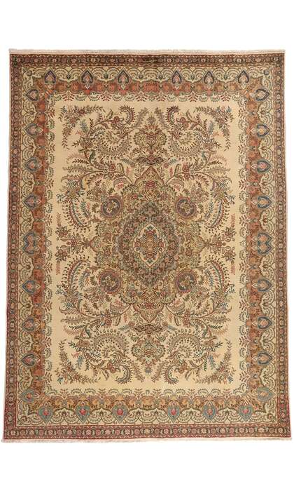 10 x 13 Vintage Persian Tabriz Rug 76285