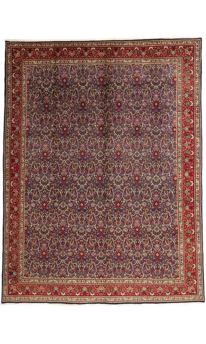10 x 13 Vintage Persian Tabriz Rug 76331