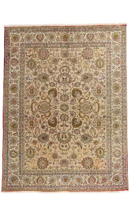 10 x 13 Vintage Persian Tabriz Rug 71929