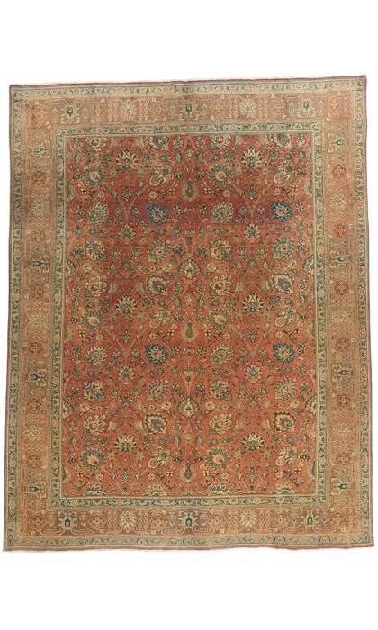 10 x 13 Vintage Persian Tabriz Rug 76271