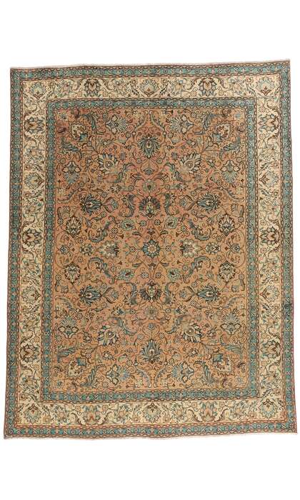 9 x 12 Vintage Persian Tabriz Rug 76289