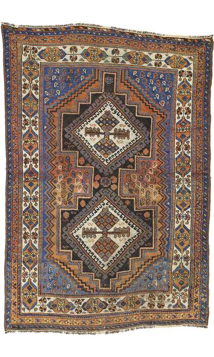 4 x 6 Antique Persian Afshar Rug 72605