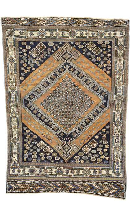 4 x 6 Antique Persian Afshar Rug 72738