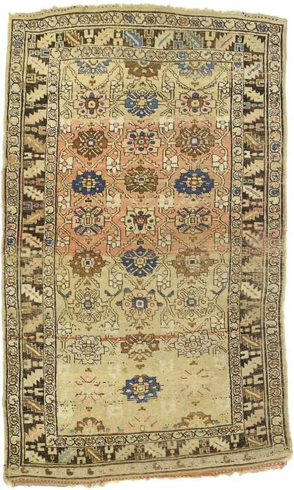 4 x 7 Antique Persian Bijar Rug 73214