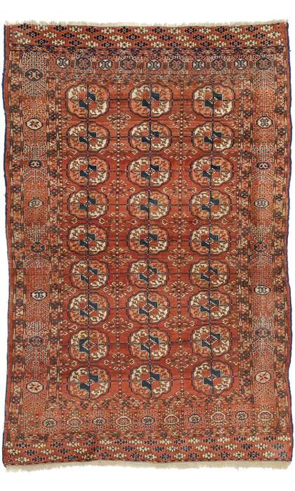 4 x 6 Antique Turkoman Tekke Rug 73274