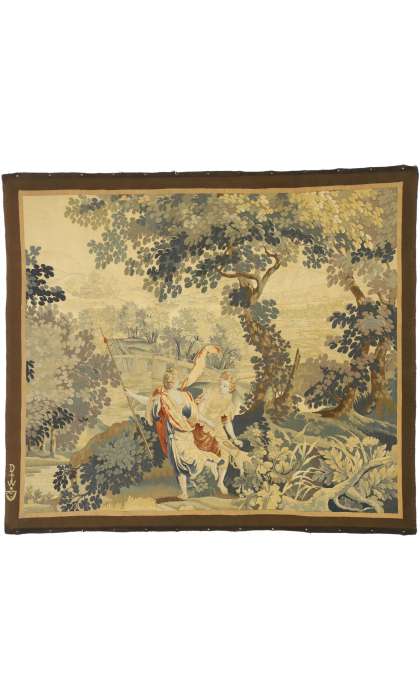4 x 5 Antique Flemish Mythological Tapestry 77209