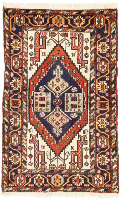 4 x 5 Vintage Persian Heriz Rug 60328