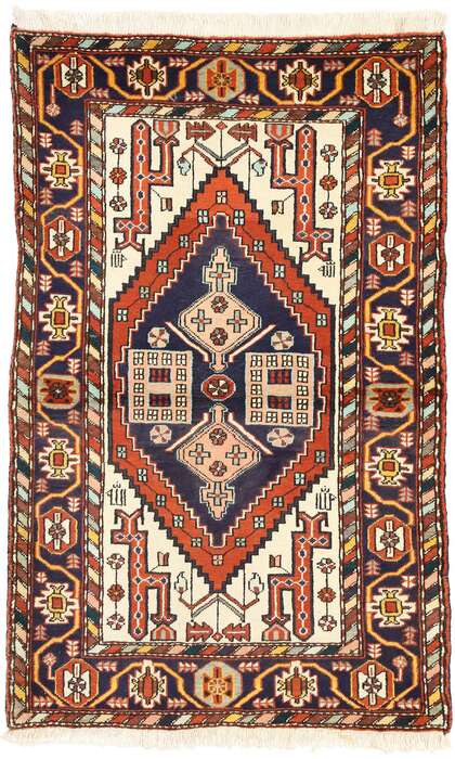 4 x 6 Vintage Persian Heriz Rug 60328