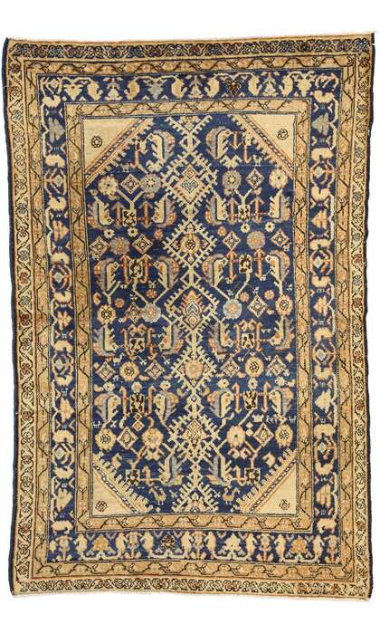 4 x 6 Antique Persian Malayer Rug 73998