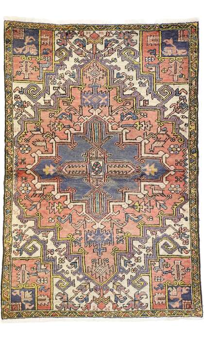 4 x 6 Vintage Persian Heriz Rug 75110