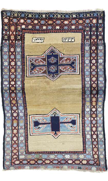 4 x 5 Antique Persian Azerbaijan Rug 75633