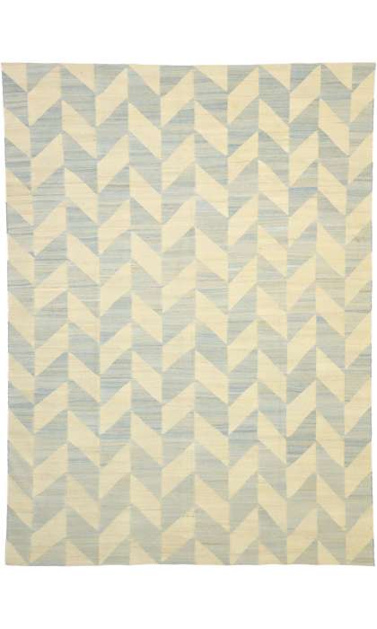 8 x 11 Vintage Herringbone Kilim Rug 80095