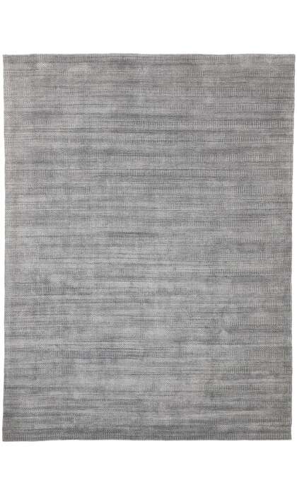 9 x 12 New Transitional Gray Area Rug with Modern Style 30439