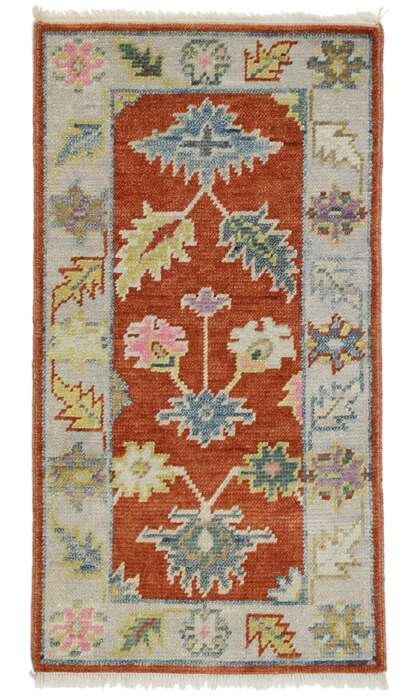 2 x 4 Colorful Oushak Rug 30493