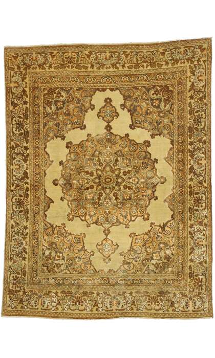 4 x 5 Vintage Tabriz Rug 51173