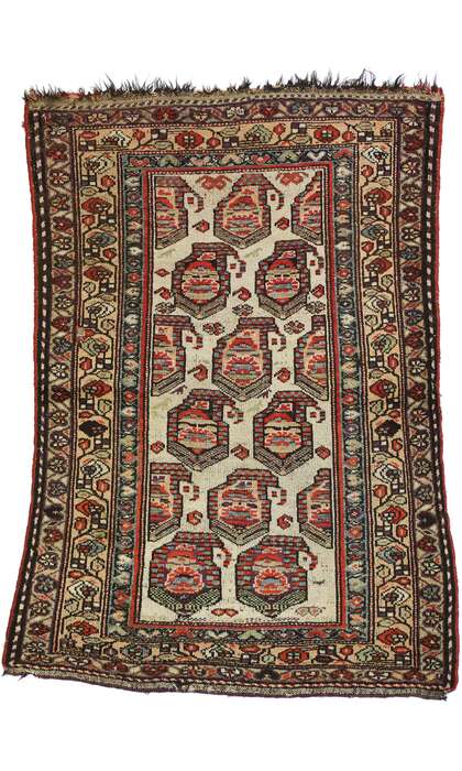 3 x 5 Antique Persian Kurdish Rug 72613