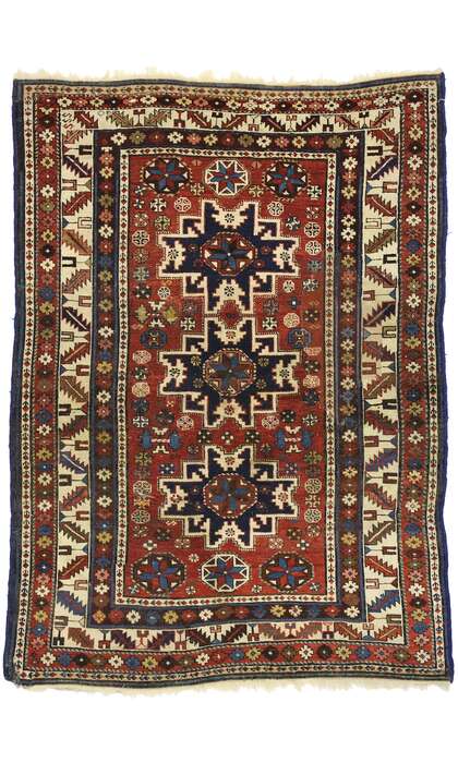 3 x 5 Antique Caucasian Shirvan Rug 72858