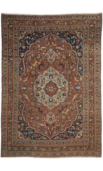 9 x 13 Antique Tabriz Rug 73111