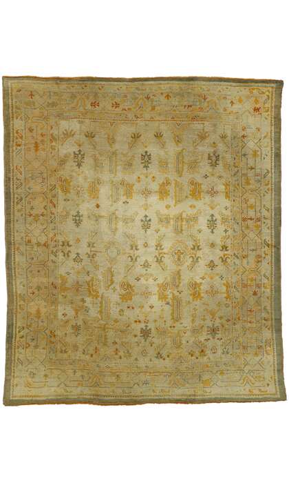 7 x 9 Antique Oushak Rug 73716