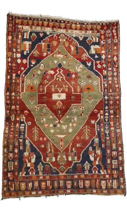 5 x 7 Vintage Bakhtiari Rug 72097