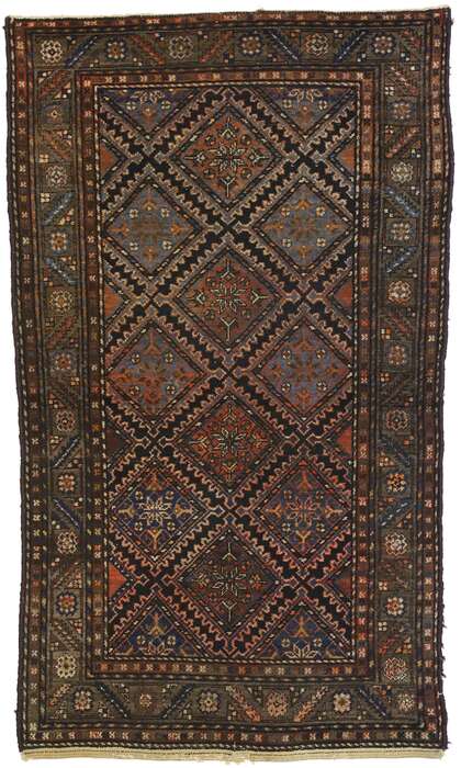 4 x 6 Antique Persian Hamadan Rug 72457
