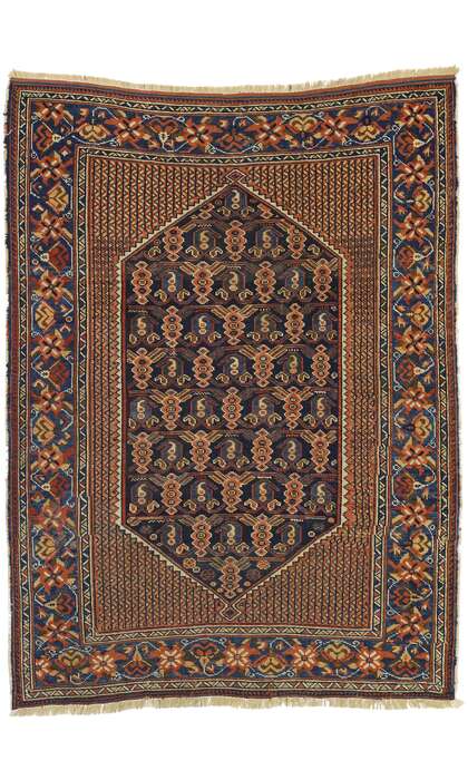 4 x 5 Antique Persian Afshar Rug 72462