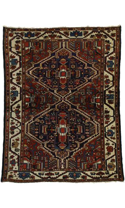 5 x 7 Antique Bakhtiari Rug 73315