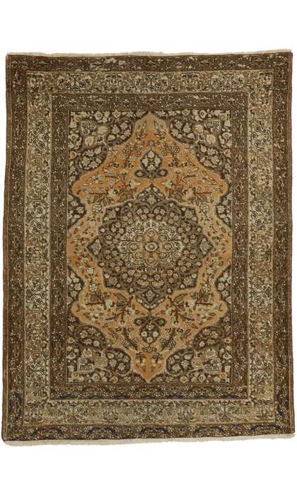 4 x 5 Antique Tabriz Rug 73430