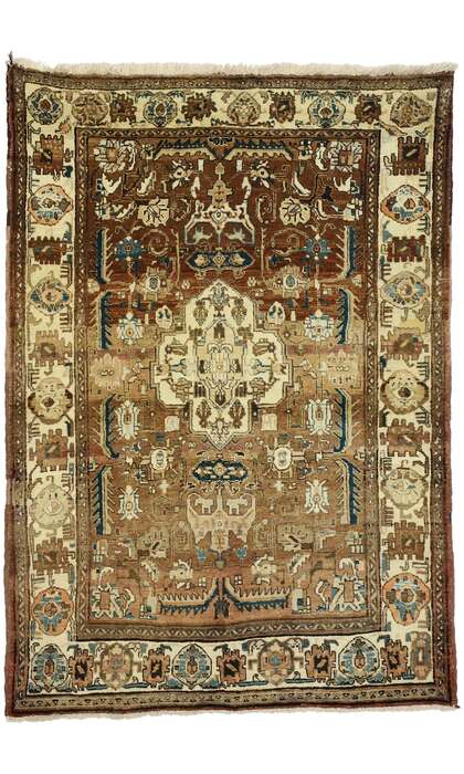 5 x 6 Vintage Heriz Rug 75126