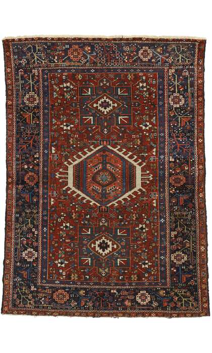 4 x 6 Antique Heriz Rug 77063