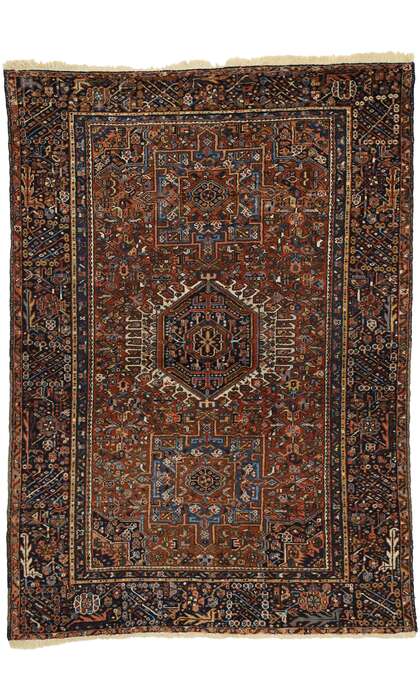 5 x 7 Antique Heriz Rug 77064