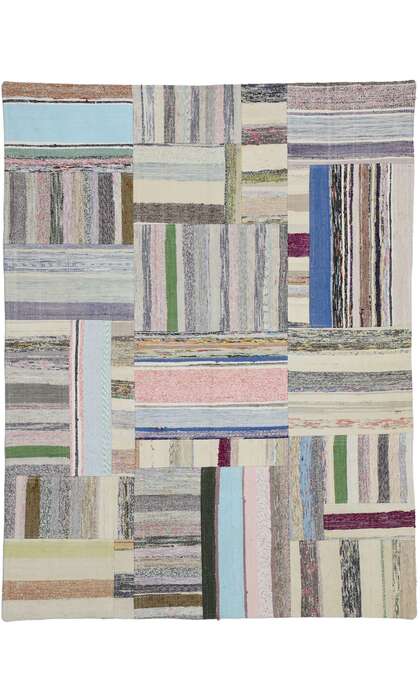 5 x 6 Vintage Patchwork Rug 51585