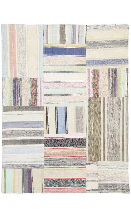 4 x 5 Vintage Patchwork Rug 51588