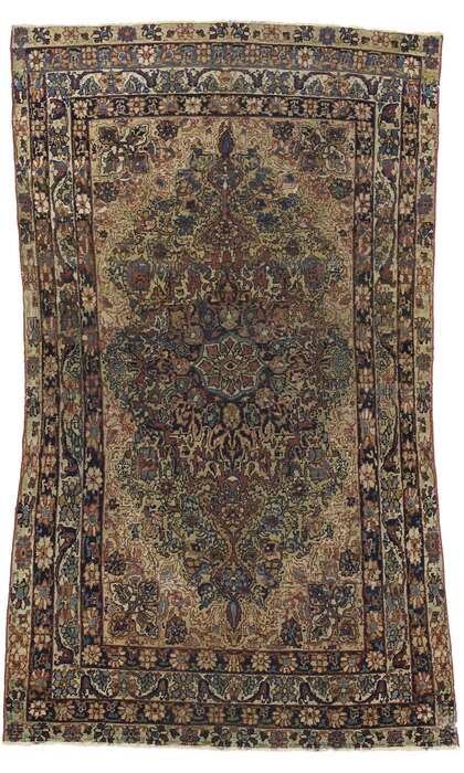 4 x 6 Antique Kerman Rug 70991