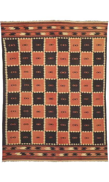 10 x 13 Vintage Afghan Maimana Kilim Rug 72071