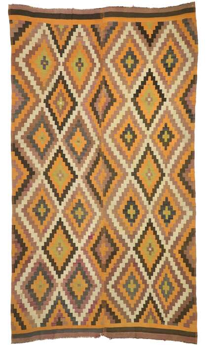 8 x 15 Antique Turkish Kilim Rug 73394