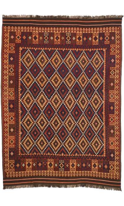 10 x 13 Vintage Afghan Kilim Rug 74275