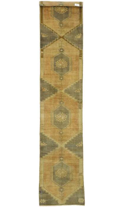 3 x 12 Vintage Turkish Oushak Rug 50038