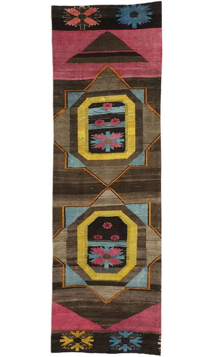 3 x 10 Vintage Turkish Oushak Rug Runner 52055