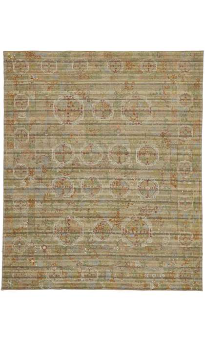 8 x 9 Vintage Afghan Uzbek Kilim Rug 80099